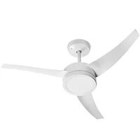 Ventilador De Teto Venti-delta Lunik Led 3 Pás Branco 6000k Luz Branca - 110V