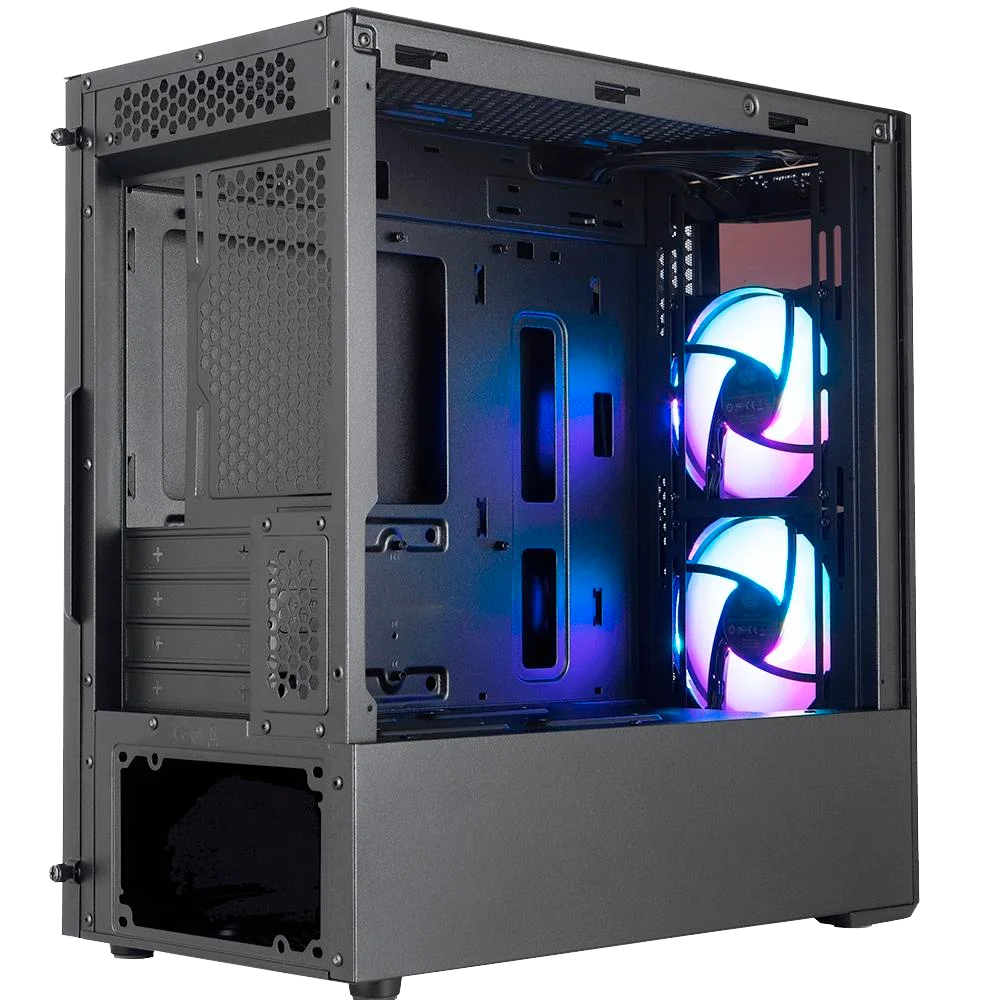 Imagem 4 de 5 do produto Gabinete Cooler Master Masterbox Mb320l ArGB Lateral Vidro Temperado 2 Fans ArGB Frontal Acrílico - Mcb-b320l-kgnn-s02
