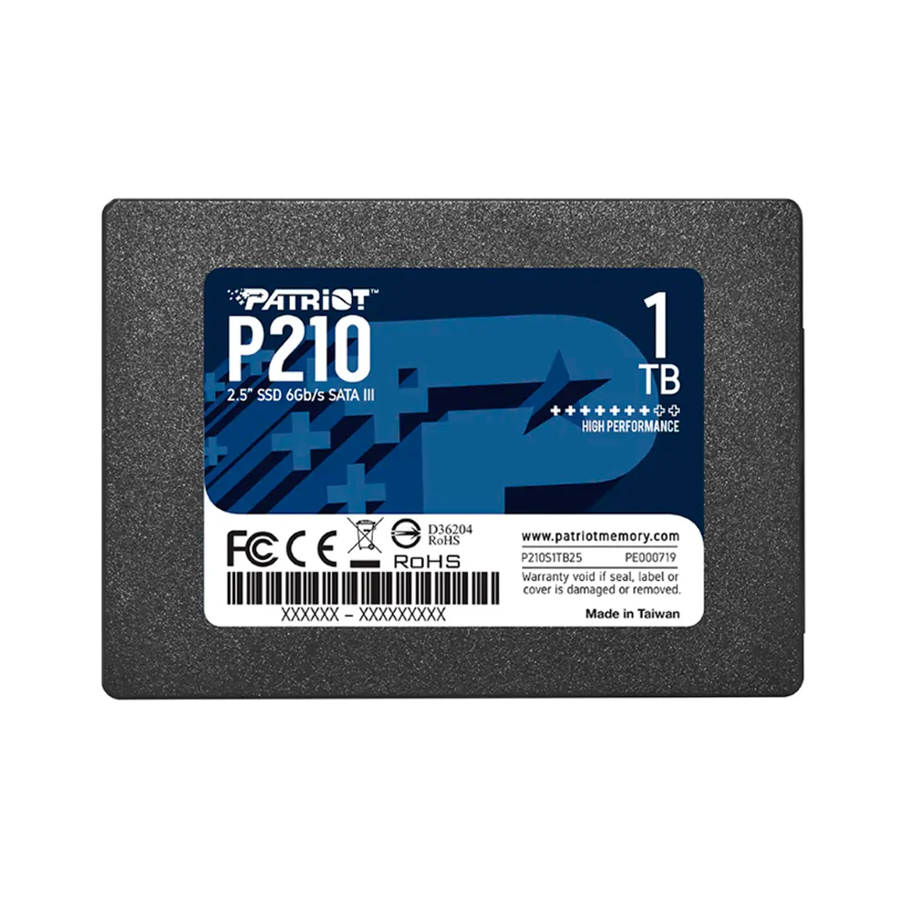 Imagem 2 de 5 do produto Ssd 1tb 2.5 Sata 3 520mb/s Leit - 430mb/s Grav P210 P210S1TB25 Patriot
