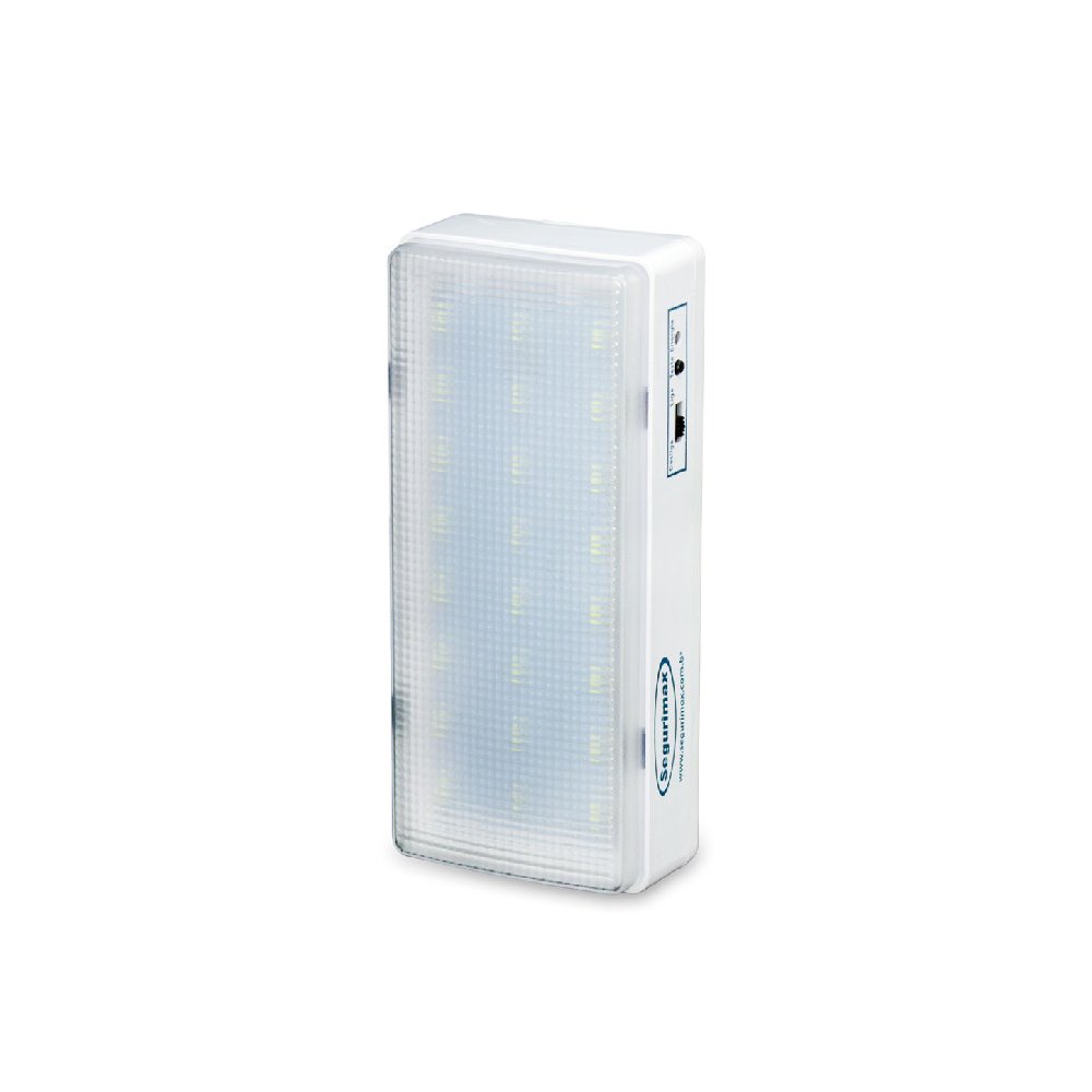 Luminária De Emergência Segurimax, IP 20, LED 200 Lumens