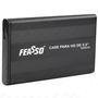 Case Gaveta Para HD 2.5 Sata De Notebook Sata Usb 2.0 Preto Alumínio Feasso - Fahd-01