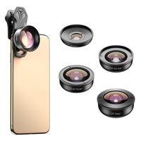 Kit De Lentes Para Celular Apexel - Wide / Superwide / Macro / Telefoto / Fisheye