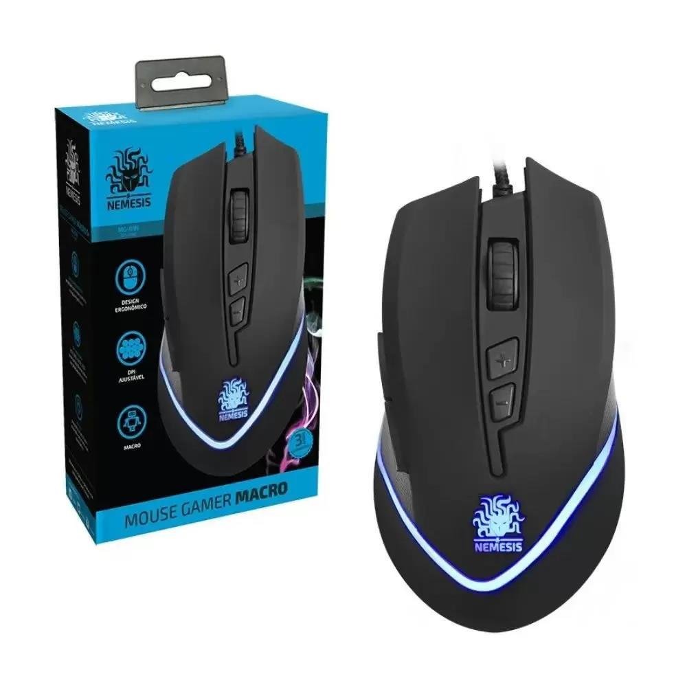 Mouse Gamer Nemesis Macro, 6 Botões, Preto - MG-01N Mouse Gamer Nemesis Macro, 6 Botões, Preto - MG-01N