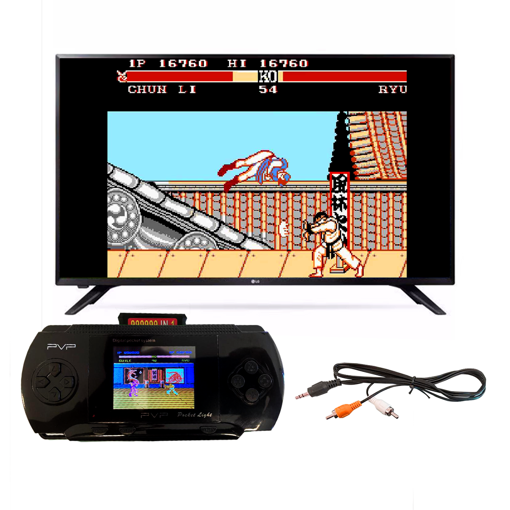 PSPとカセット８つ Mini Vídeo Game Portátil Tipo Psp 8bit Preto