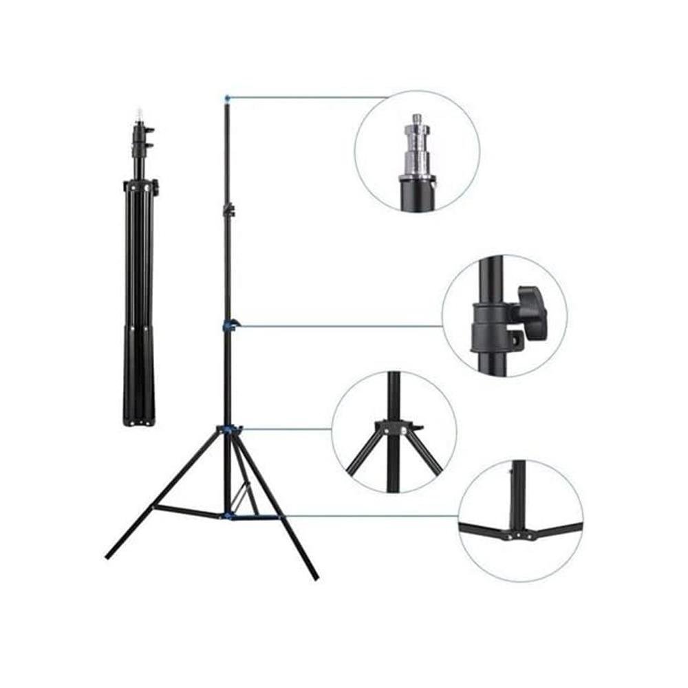 Imagem 4 de 5 do produto Tripé De Iluminação 2 Metros Para Foto E Iluminação