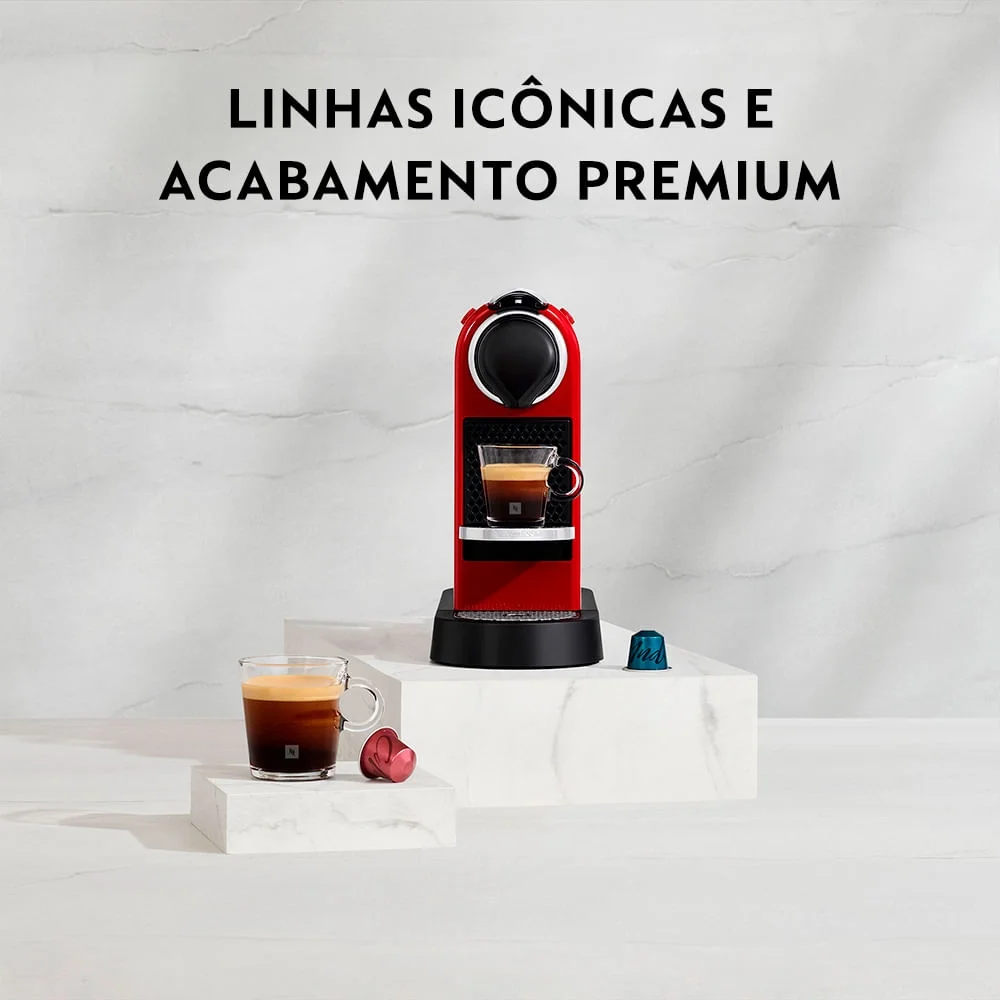 Imagem 5 de 5 do produto Cafeteira Nespresso Citiz Vermelho Cereja Para Café Espresso - C113-br 220