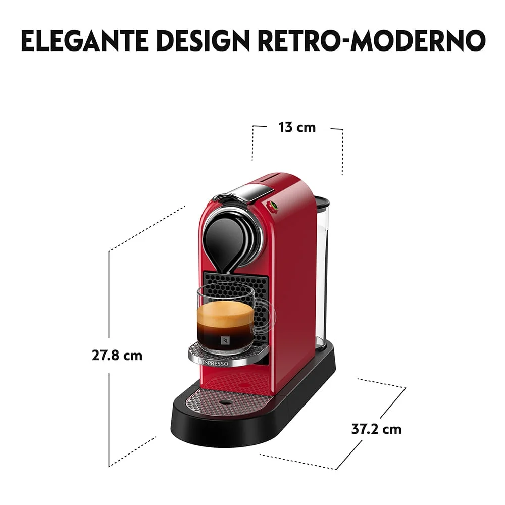 Imagem 5 de 5 do produto Cafeteira Nespresso Citiz Vermelho Cereja Para Café Espresso - C113-br 220