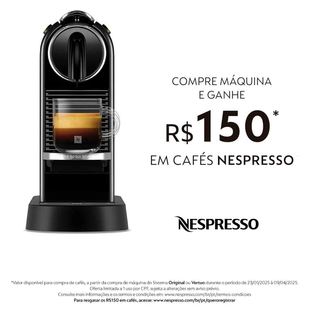 Imagem 4 de 5 do produto Cafeteira Nespresso Citiz Preta Para Café Espresso - D113-br 220