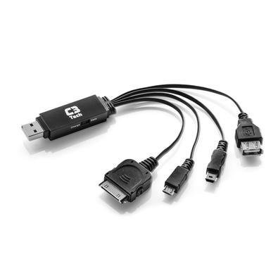 Carregador Multifuncional 4 Em 1 Usb + Dados Uc-04 - C3tech