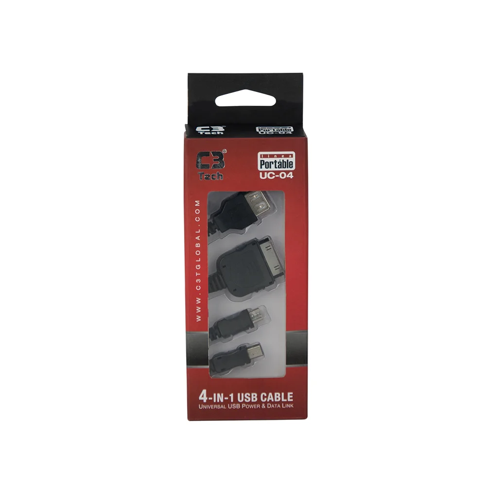 Imagem 2 de 2 do produto Carregador C3tech 4 Em 1 Uc-04 Usb 2.0