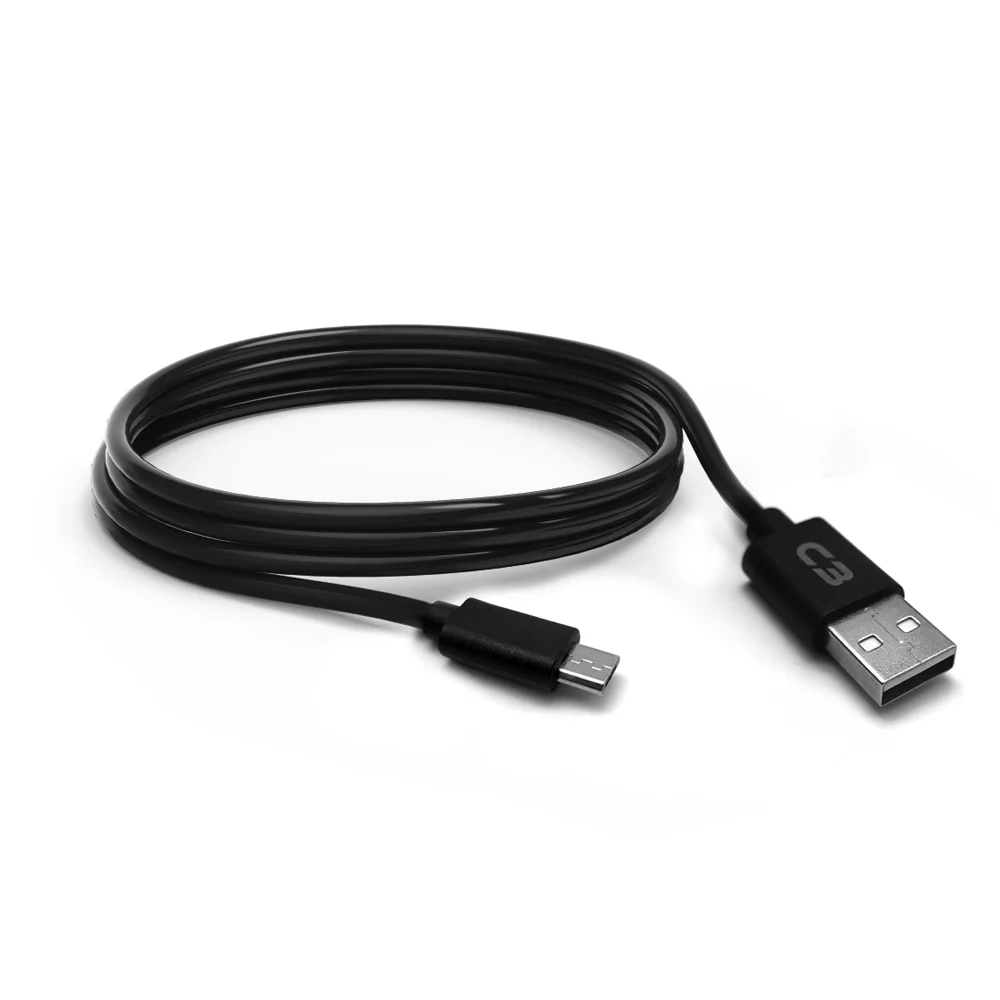 Imagem 2 de 3 do produto Cabo Usb Micro Usb 2 Metros Cb-m20bk Preto - C3plus