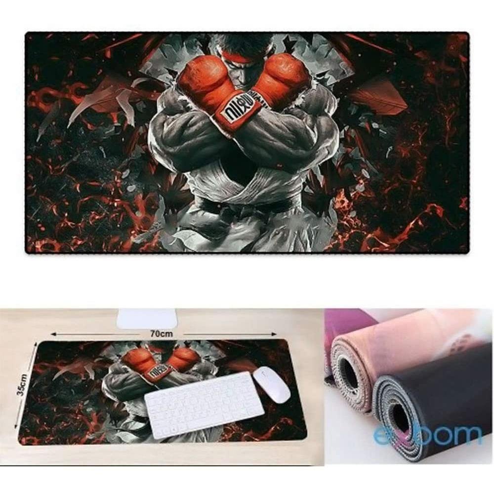 Imagem 5 de 5 do produto Mouse Pad Gamer Exbom Street Fighter guerreiro 70 Cm X 35 Cm