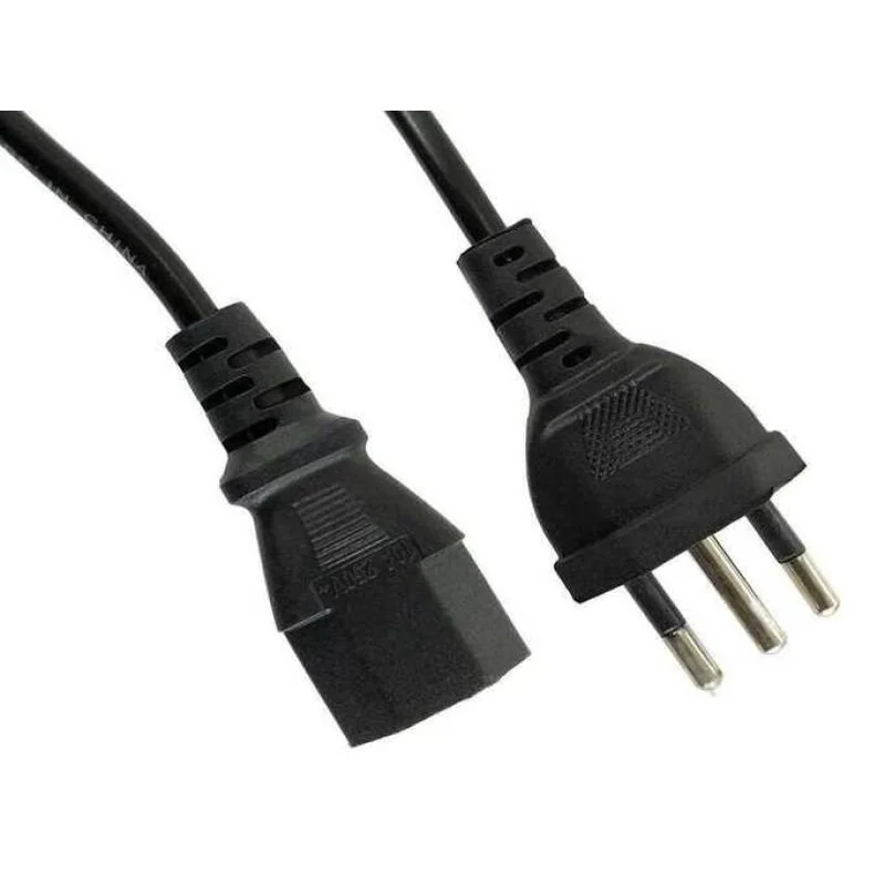Imagem 2 de 3 do produto Cabo De Força Inmetro, 1.2Mts, Preto - Mymax