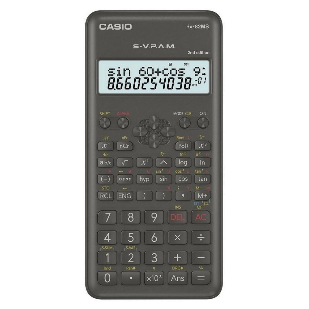 Calculadora Científica Casio, 2ND Edition, Preto - FX-82MS-2W | KaBuM!