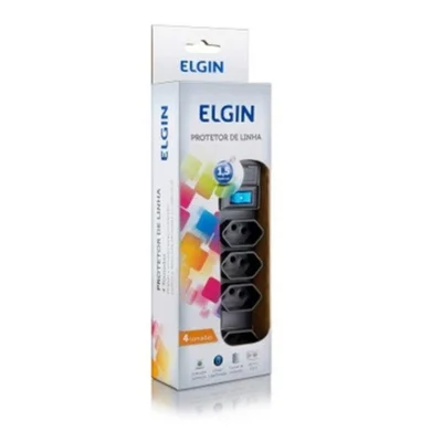 Filtro De Linha 4 Tomadas 2p+t Cabo 1.5 Metro 46rfl3040000 - Elgin — foto 4