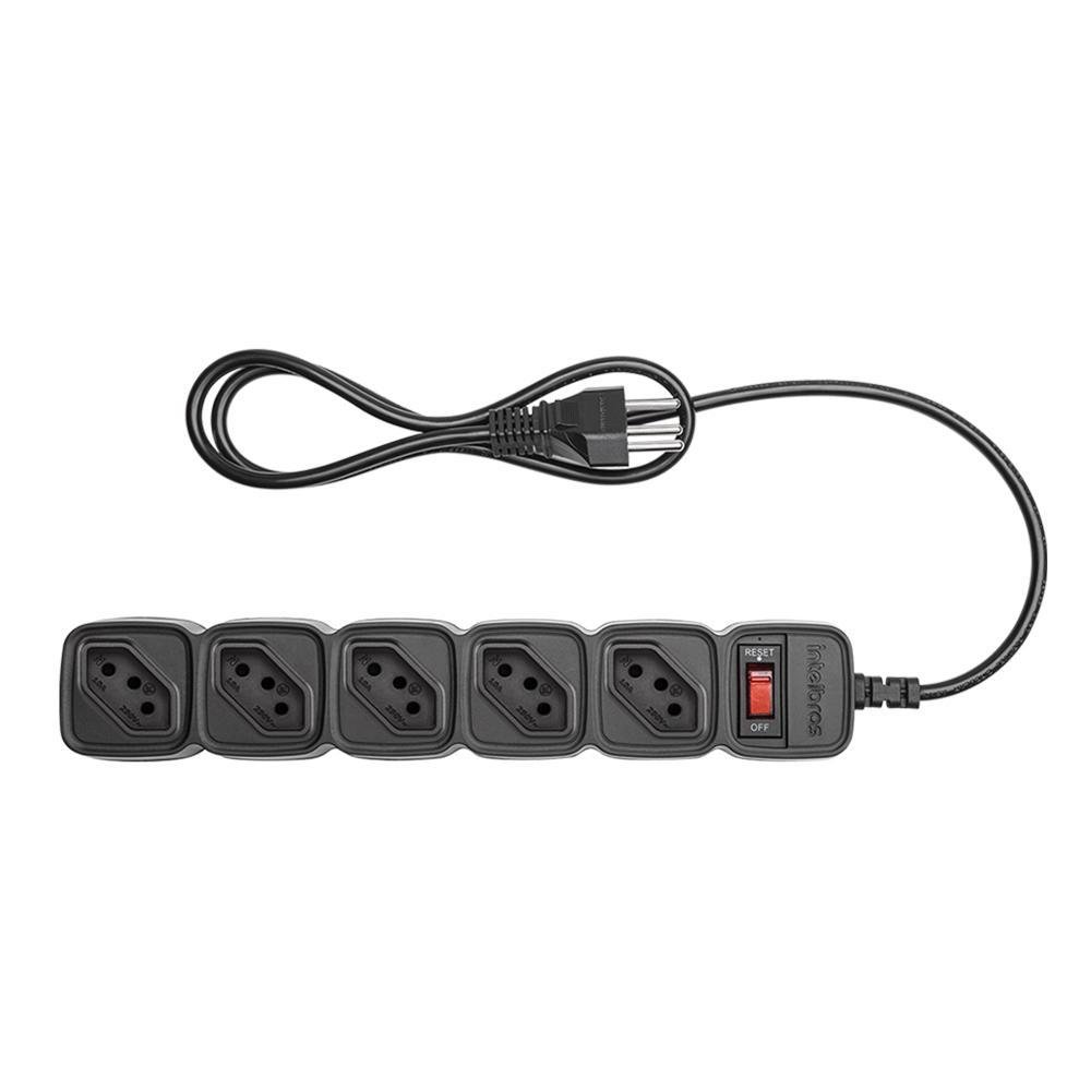 Protetor Dps Intelbras Filtro De Linha 5 Tomadas