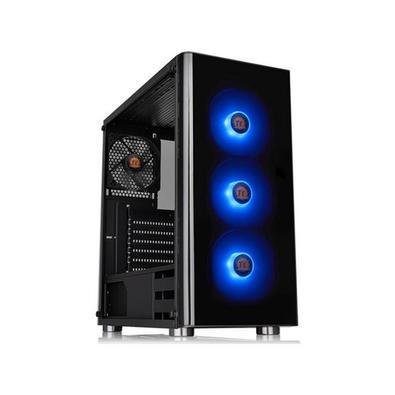 Gabinete Gamer Tt V200 Tg, RGB, Black Tempered Glass - Ca-1k8-00m1wn-01