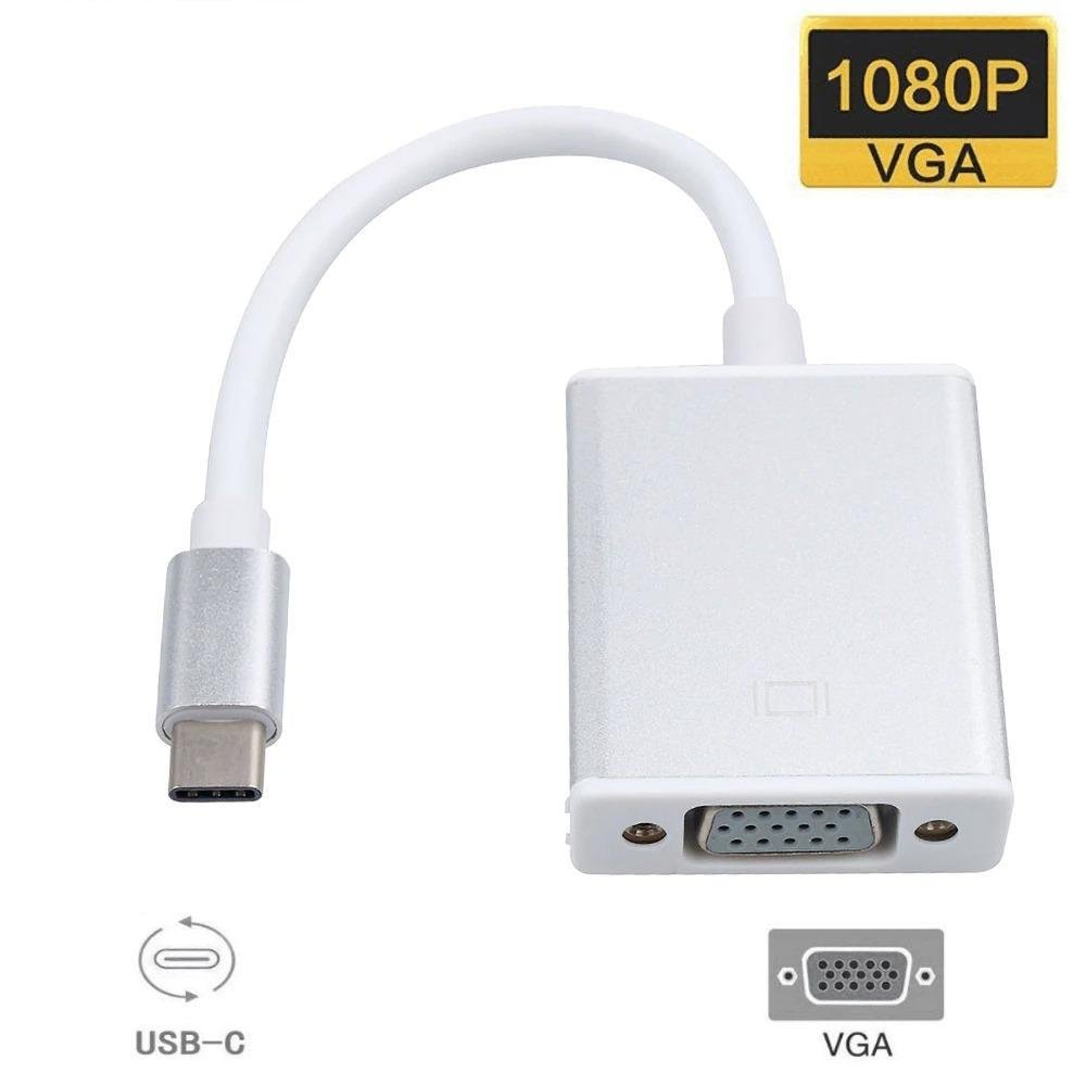 Imagem 4 de 5 do produto Conversor De Cabo Adaptador Usb-c Para Vga Hdtv