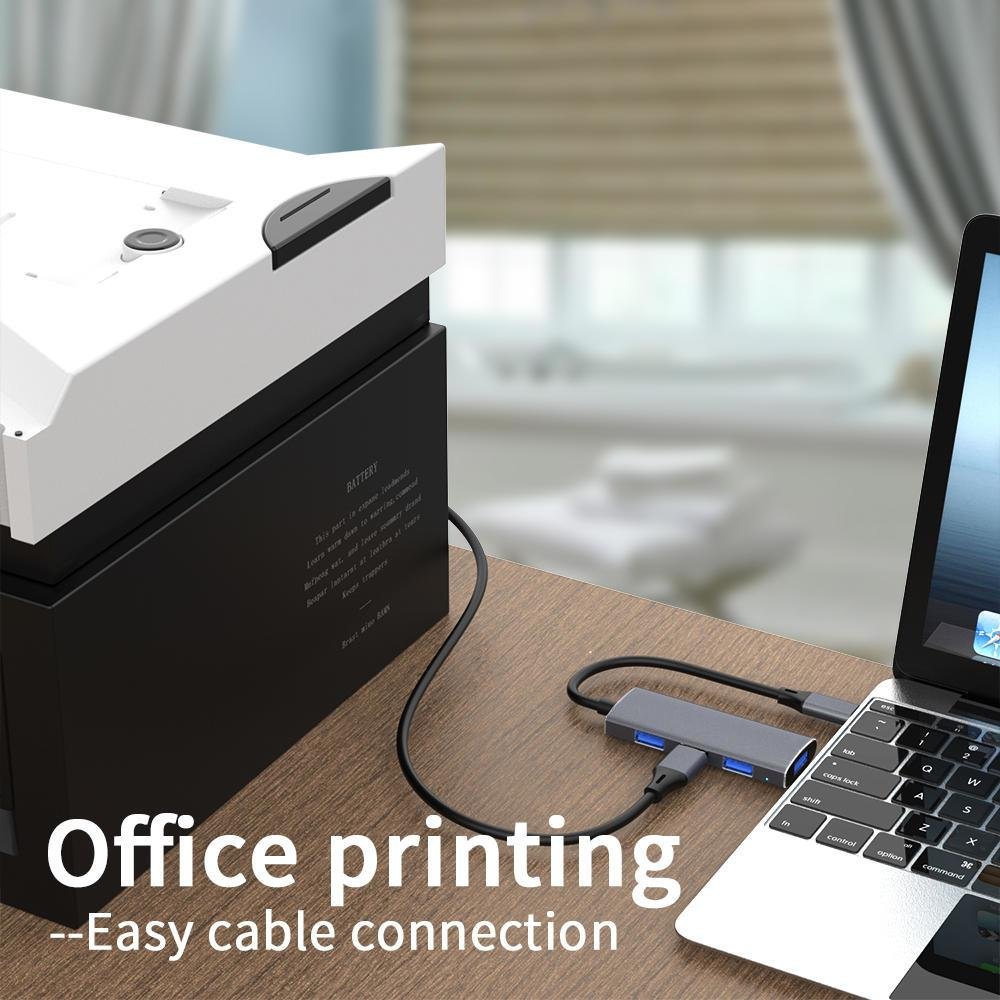 Imagem 5 de 5 do produto HUB FY USB-C, 4 Portas, 1x 3.0, Metálico