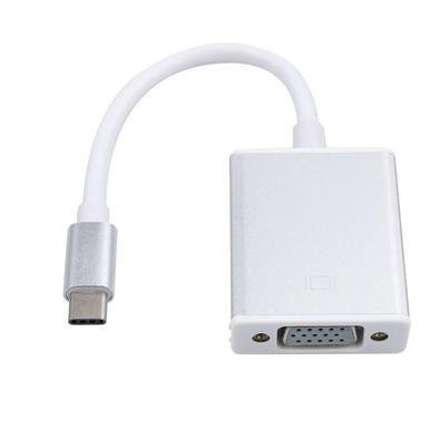 Usb-c Tipo C 3.1 Macho Para 1080p Vga Fêmea Projetor Cabo Adaptador Para Mac