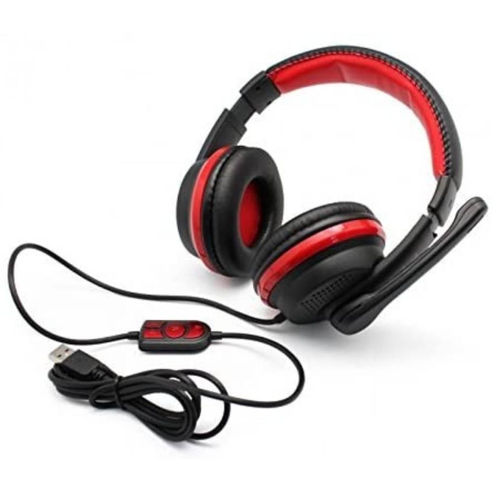 Fone De Ouvido Usb Gamer Headset C/ Fio Pc Celular Qualidade Gt91 Golden