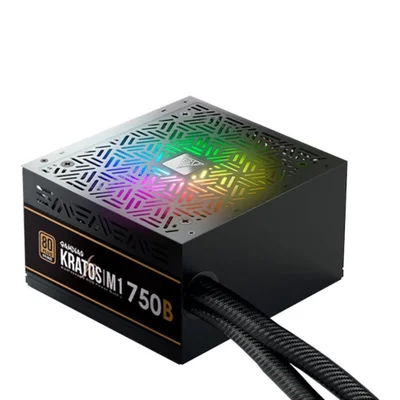 Fonte GAMDIAS Kratos M1, 750W, 80 Plus Bronze, PFC Ativo, RGB - M1-750B