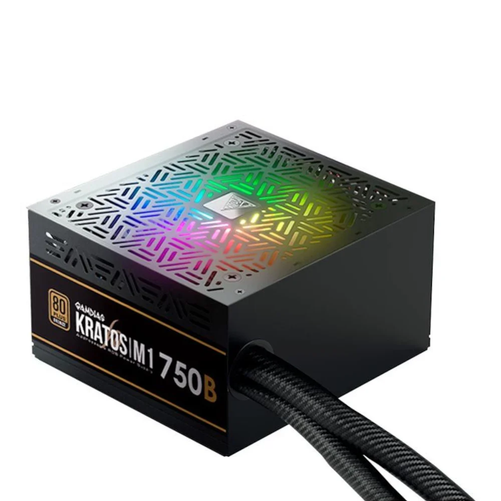 Fonte GAMDIAS Kratos M1, 750W, 80 Plus Bronze, PFC Ativo, RGB - M1-750B