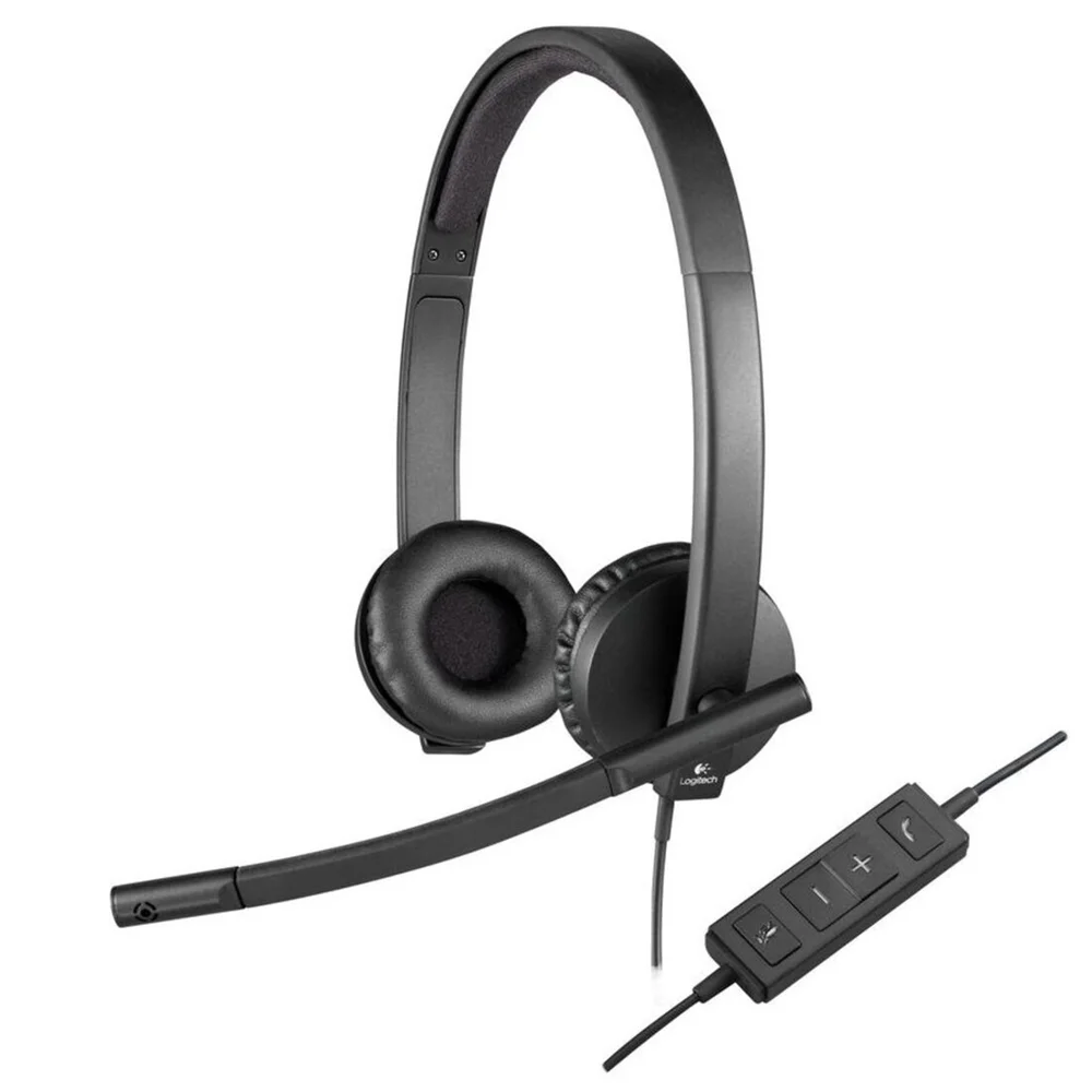 Imagem 4 de 5 do produto Headset Logitech H570e, Com Microfone, USB - 981-000574