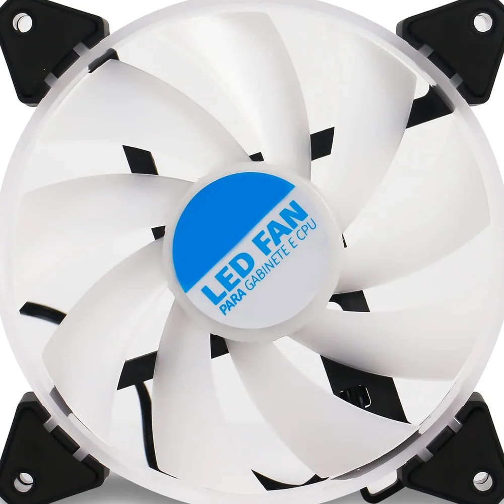 Cooler FAN Knup, 120x25mm, LED, Para Gabinete - KP-VR306 6