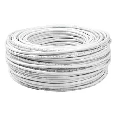 Cabo Coaxial Para Tv Rgc59 67% Malha Rolo 100m