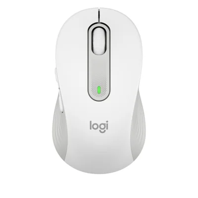 Mouse Sem Fio Logitech Signature M650 L, Bluetooth, 1000 DPI, Branco - 910-006233