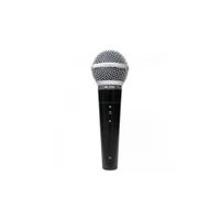 Microfone Com Fio Profissional LS50, Cabo De 5 Metros, Preto