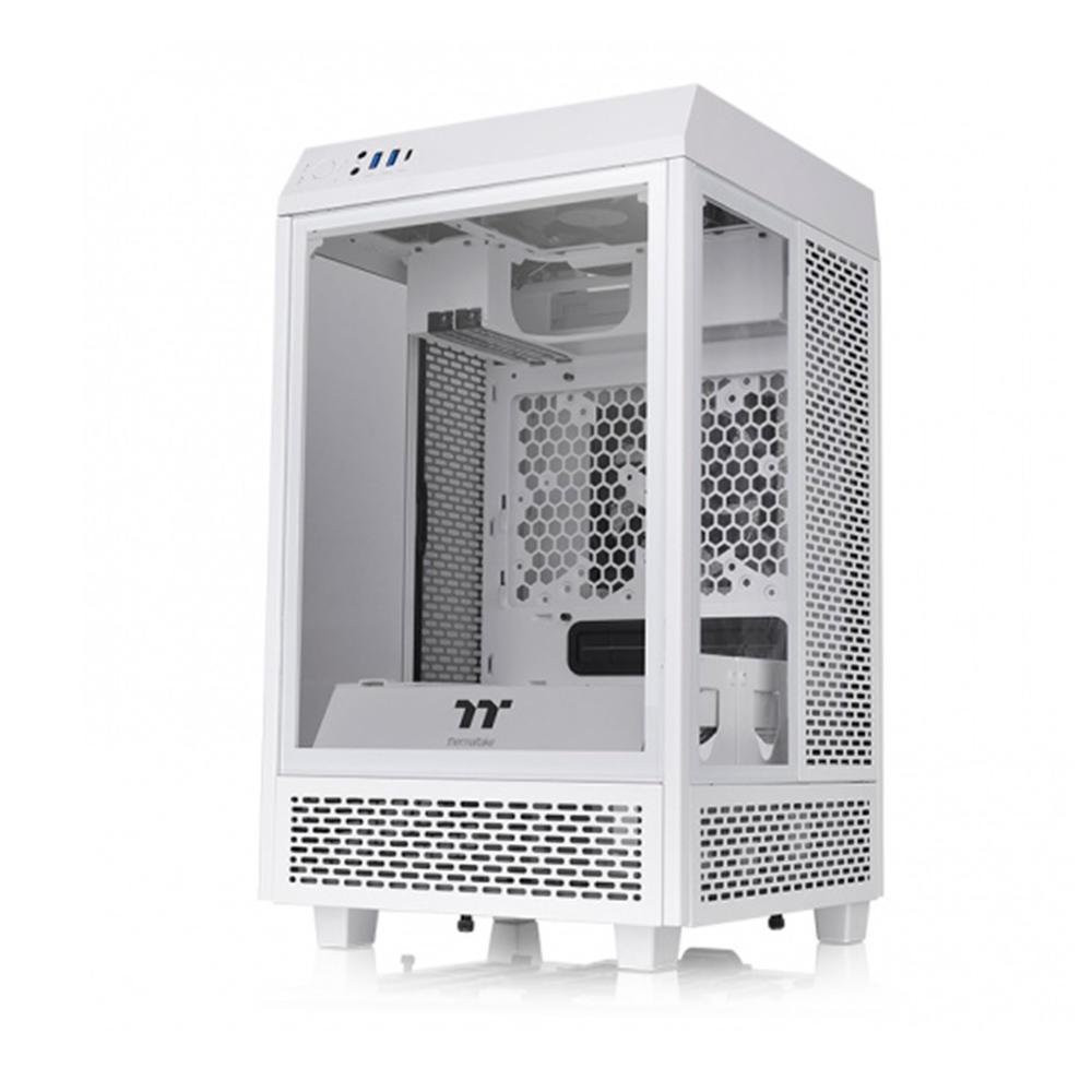 Imagem 2 de 4 do produto Gabinete Thermaltake The Tower 100 Mini Snow, Lateral Vidro, Branco - Ca1r300s6wn00