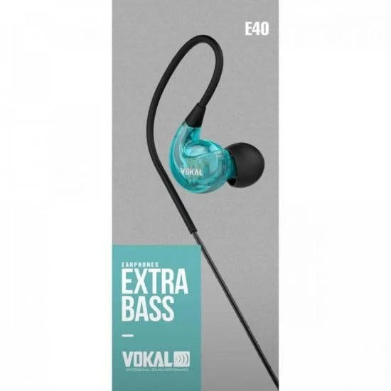 Imagem 4 de 5 do produto Fone de Ouvido E40 In Ear Azul VOKAL