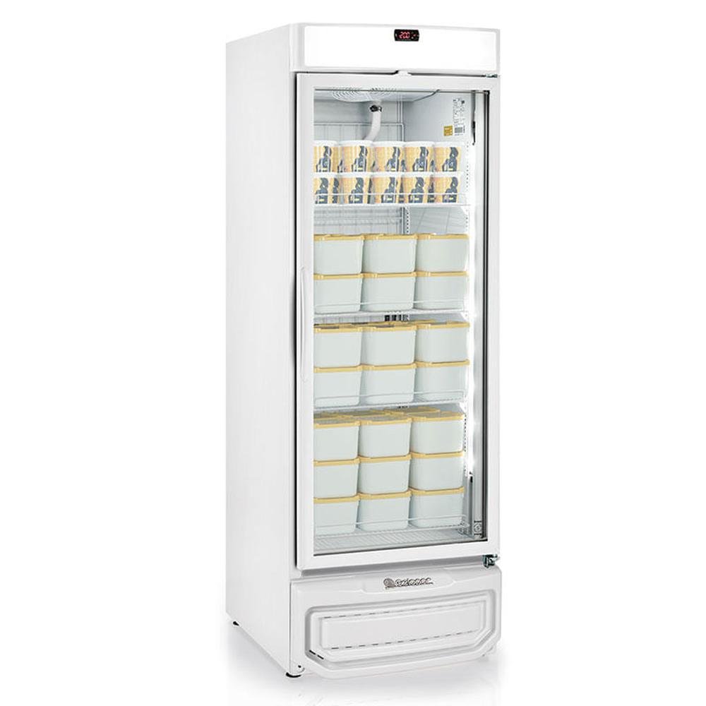 Conservador Vertical Gfa57 Br Branco Frost Free Porta De Vidro Duplo