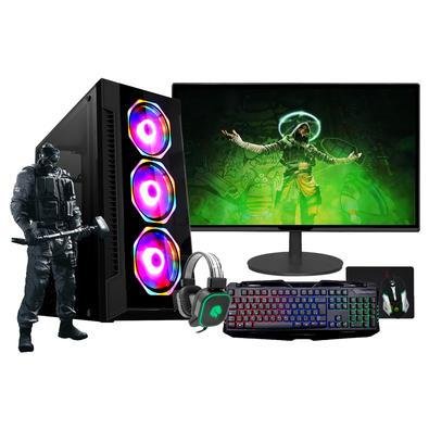 PC Gamer Completo Intel Core i5 Memoria Ram 16GB SSD 480GB Monitor