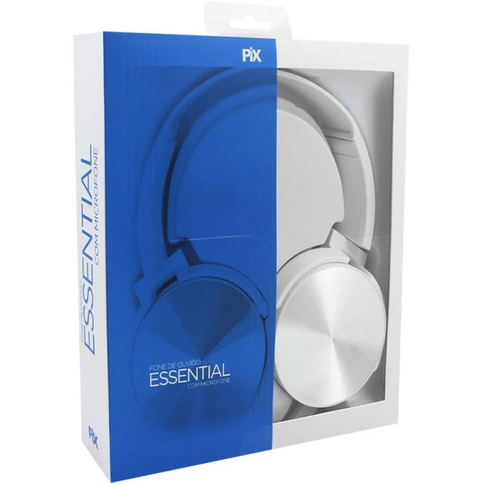 Imagem 3 de 3 do produto Fone Ouvido Headset Celular Pc Game Xbox One Ps4 Microfone PIX essential - BRANCO 043-0031