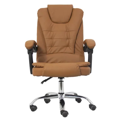 Cadeira Office Prizi Presidente, Até 120Kg, Marrom - Y-707