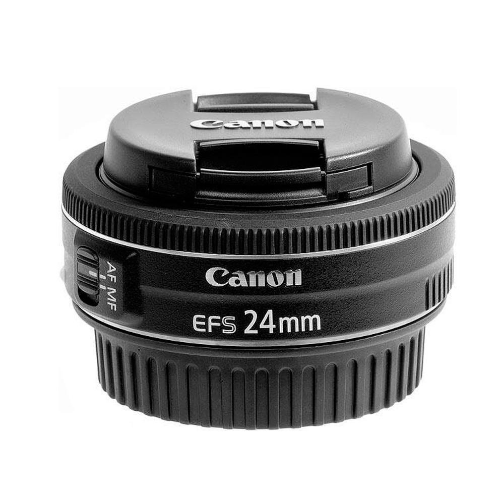 Lente objetiva ef s 24mm f 2 8 stm canon escorrega o pre o