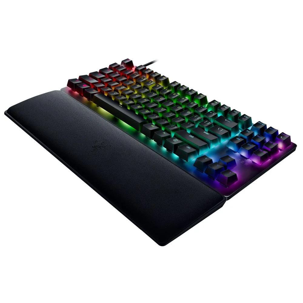 Imagem 5 de 5 do produto Teclado Gamer Razer Huntsman V2 Tenkeyless Chroma Rgb Switch Purple Usb-c Com Apoio De Pulso Preto - Rz03-03940400-r3u1