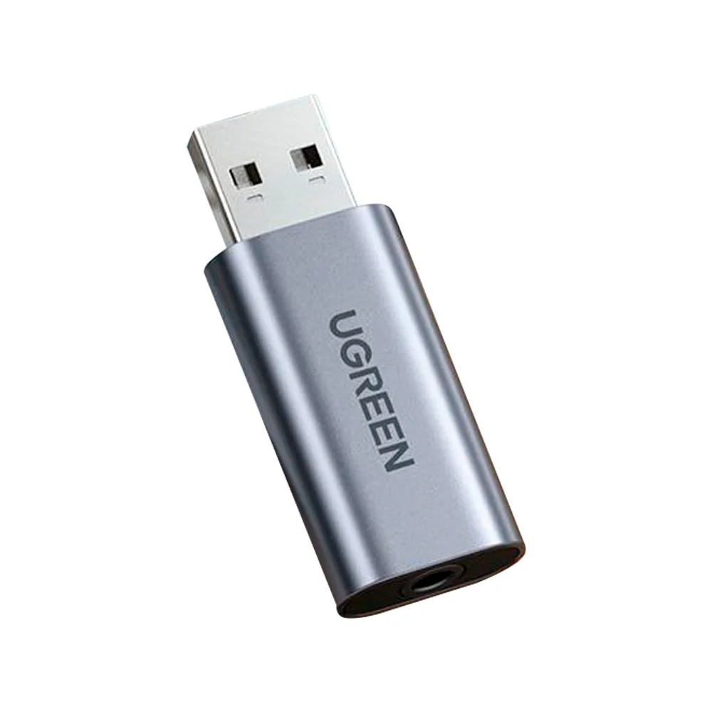 Imagem 2 de 3 do produto Adaptador Áudio Externo Ugreen Cm383 Usb 2.0 Para 3.5mm