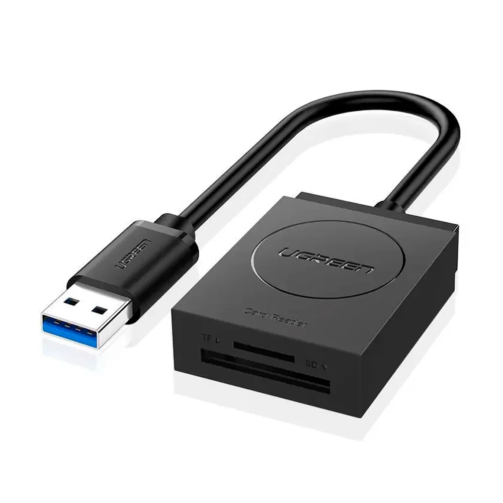 Imagem 3 de 5 do produto Adaptador Ugreen USB 3.0, Para Cartão SD e Micro SD, Velocidade de até 5Gbps - CR127
