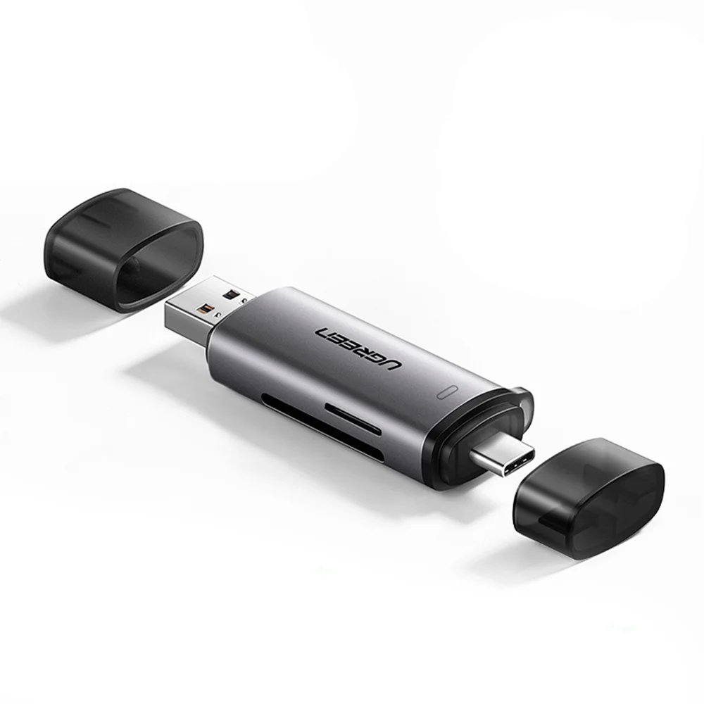 Imagem 2 de 5 do produto Adaptador Ugreen Cm184 Usb Tipoc E A Para Micro Sd E Sd