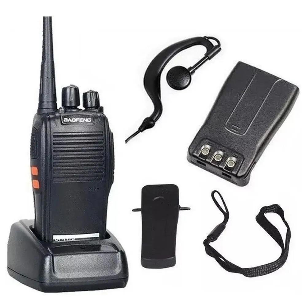 Imagem 2 de 5 do produto Kit 2 Rádio Comunicador Walk Talk Baofeng 777s Com Fone