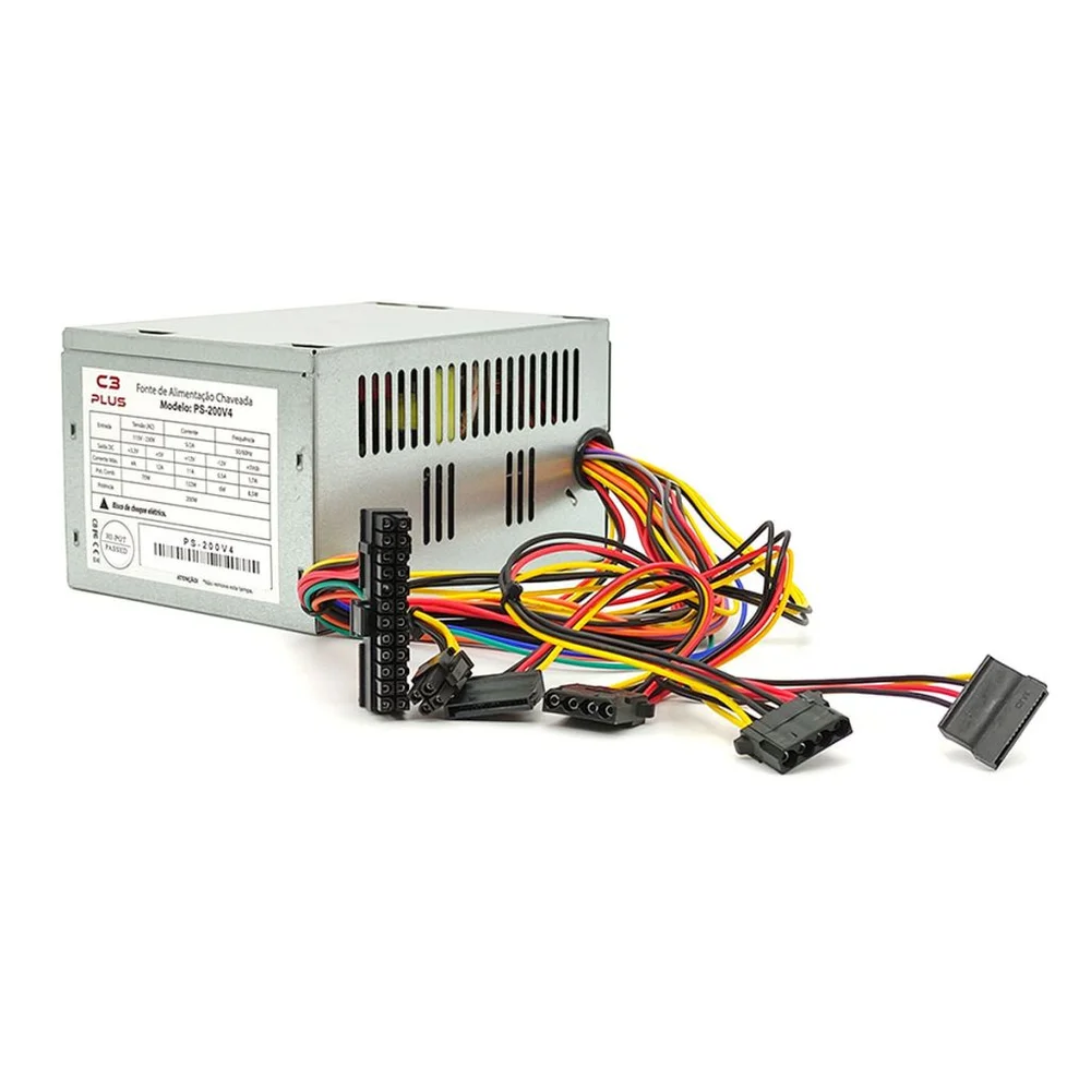 Imagem 4 de 5 do produto Fonte C3tech Ps-200v4 200w Box S/cabo