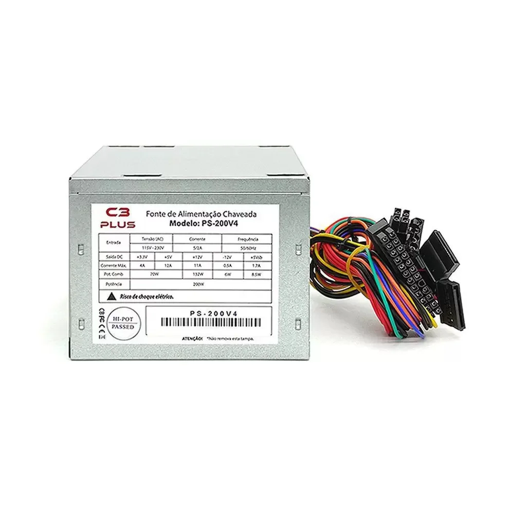Imagem 5 de 5 do produto Fonte C3tech Ps-200v4 200w Box S/cabo