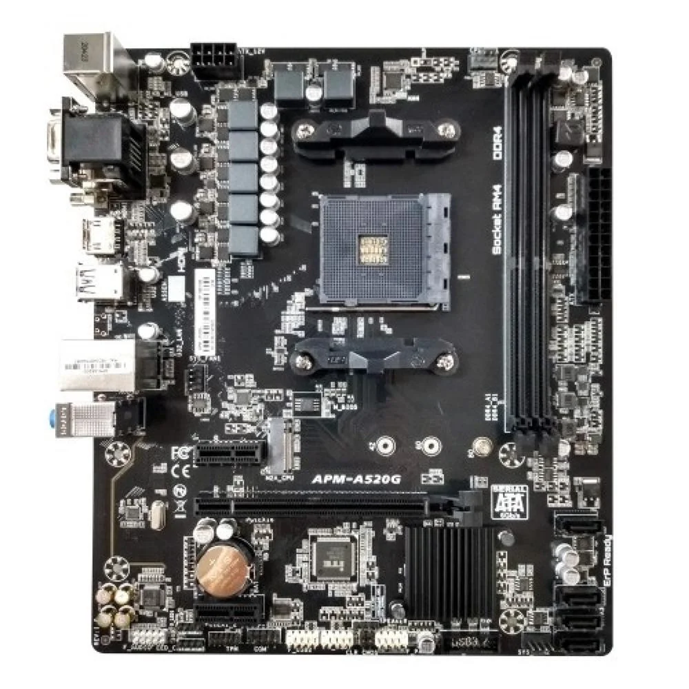 Placa-Mãe PCWare A520, AMD AM4, mATX, DDR4, DVI-D, HDMI, D-SUB, M.2 - APM-A520G 5