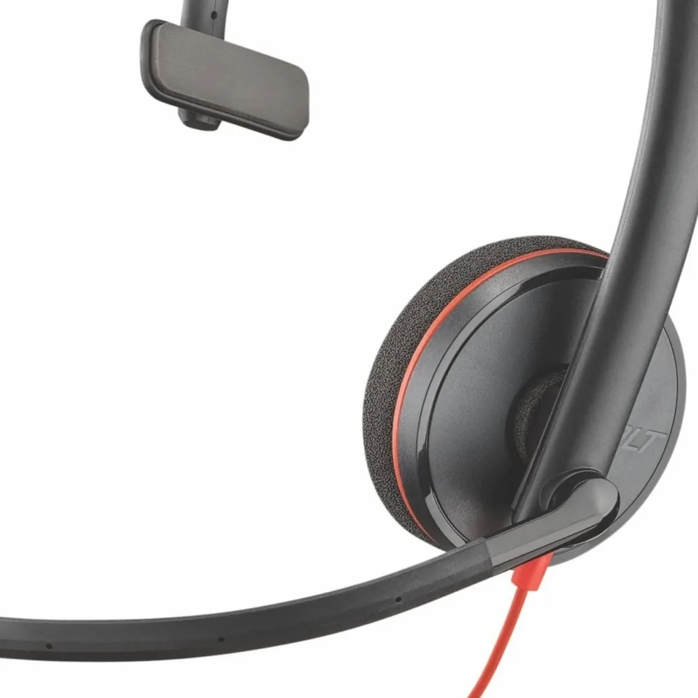 Imagem 3 de 4 do produto Headset com Fio Poly Blackwire C3210, Mono, USB A, SoundGuard - 209744-101