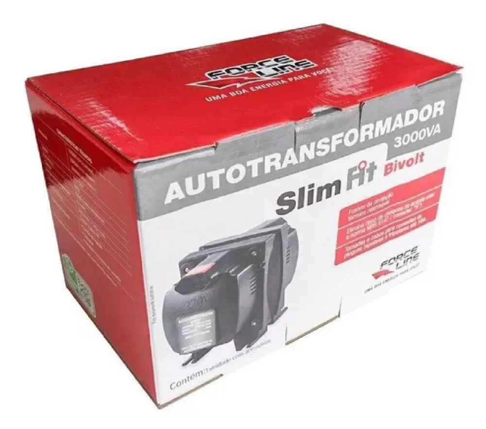 Imagem 2 de 3 do produto Transformador Energia 3000va Bivolt 0131500011 Forceline