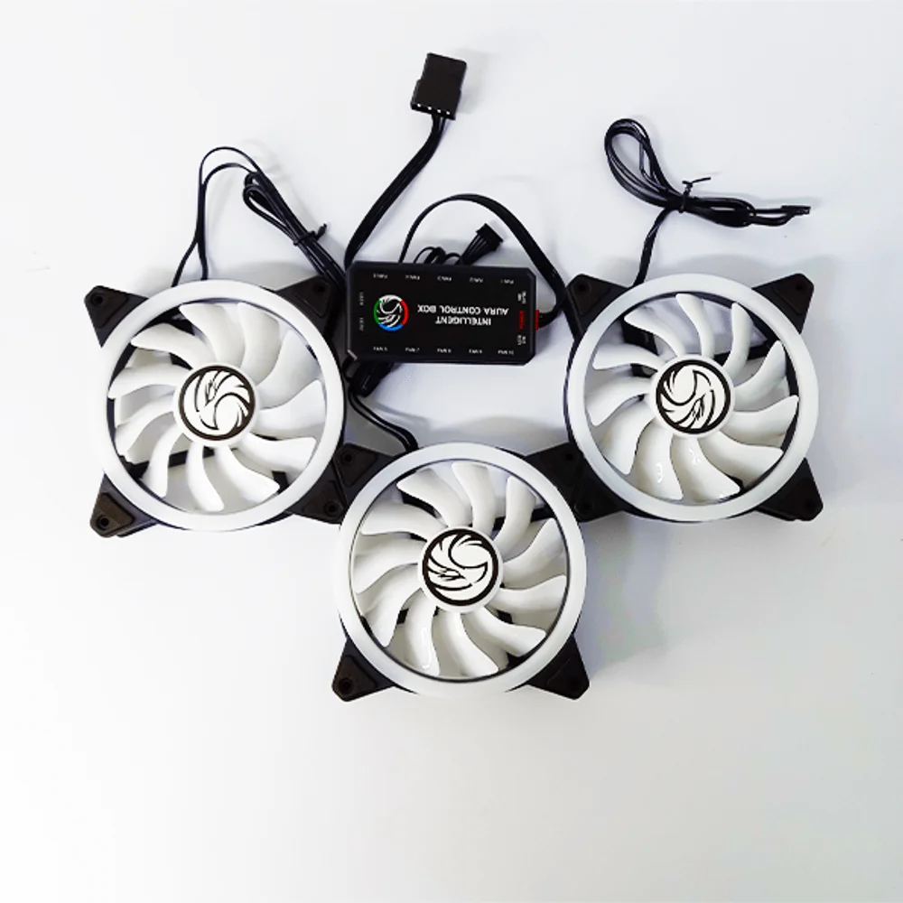 Imagem 2 de 5 do produto Kit Cooler FAN com 3 Unidades Brazil PC, RGB - BPC-KSLIM1250-ARGB